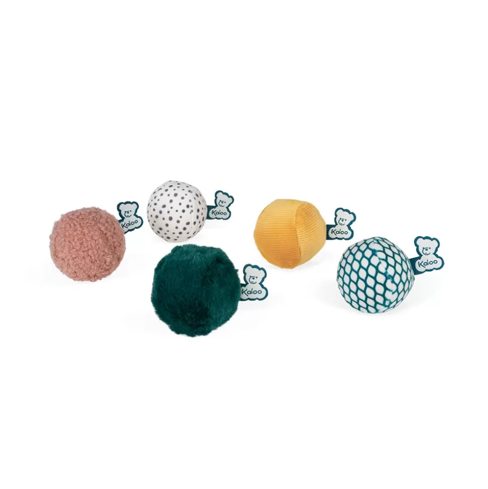 Kaloo Jouets D'Éveil^Balles Sensorielles Pour Bébé - (Set De 5)