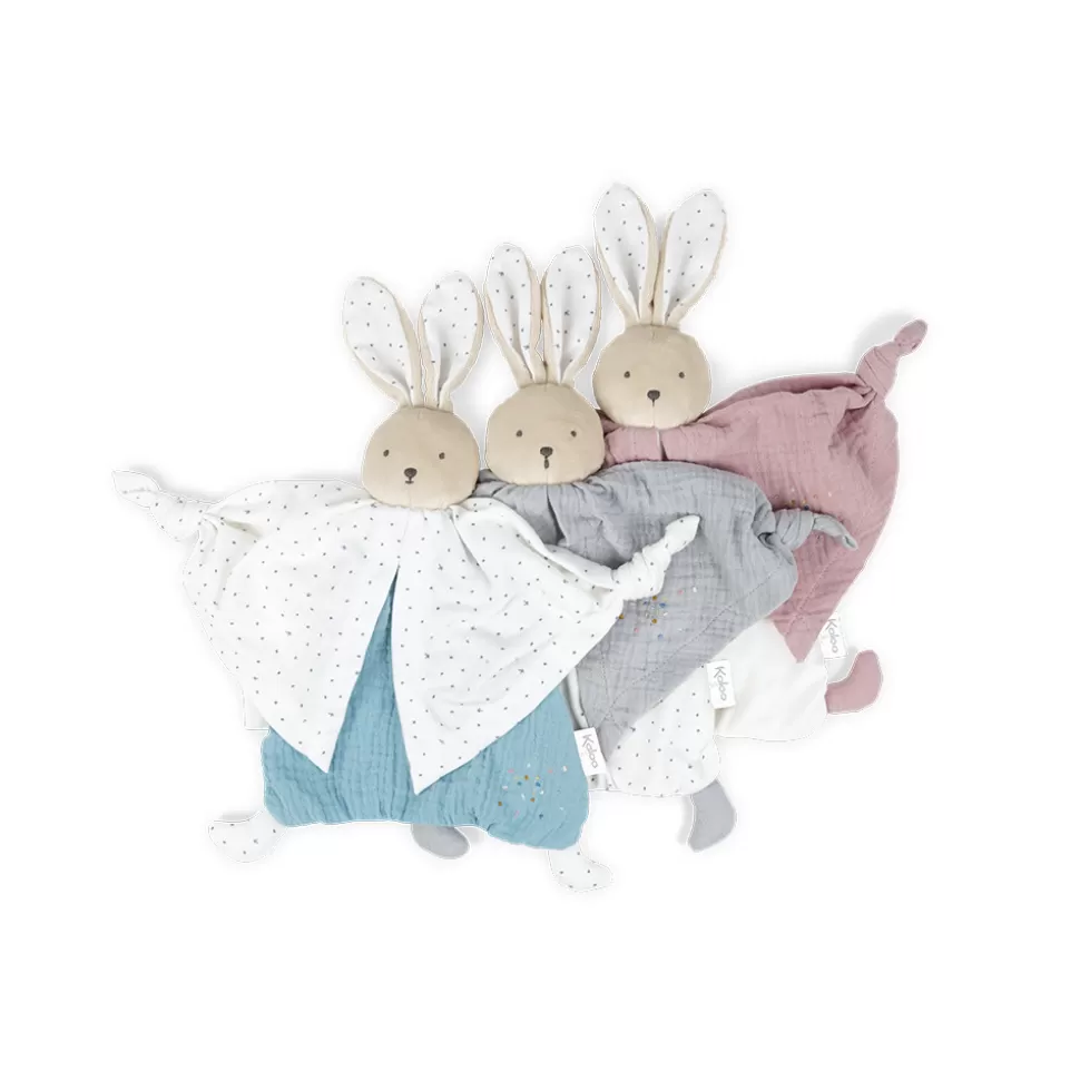 Kaloo Doudou Bleu^Doudou Coton Bio Lapin Bleu