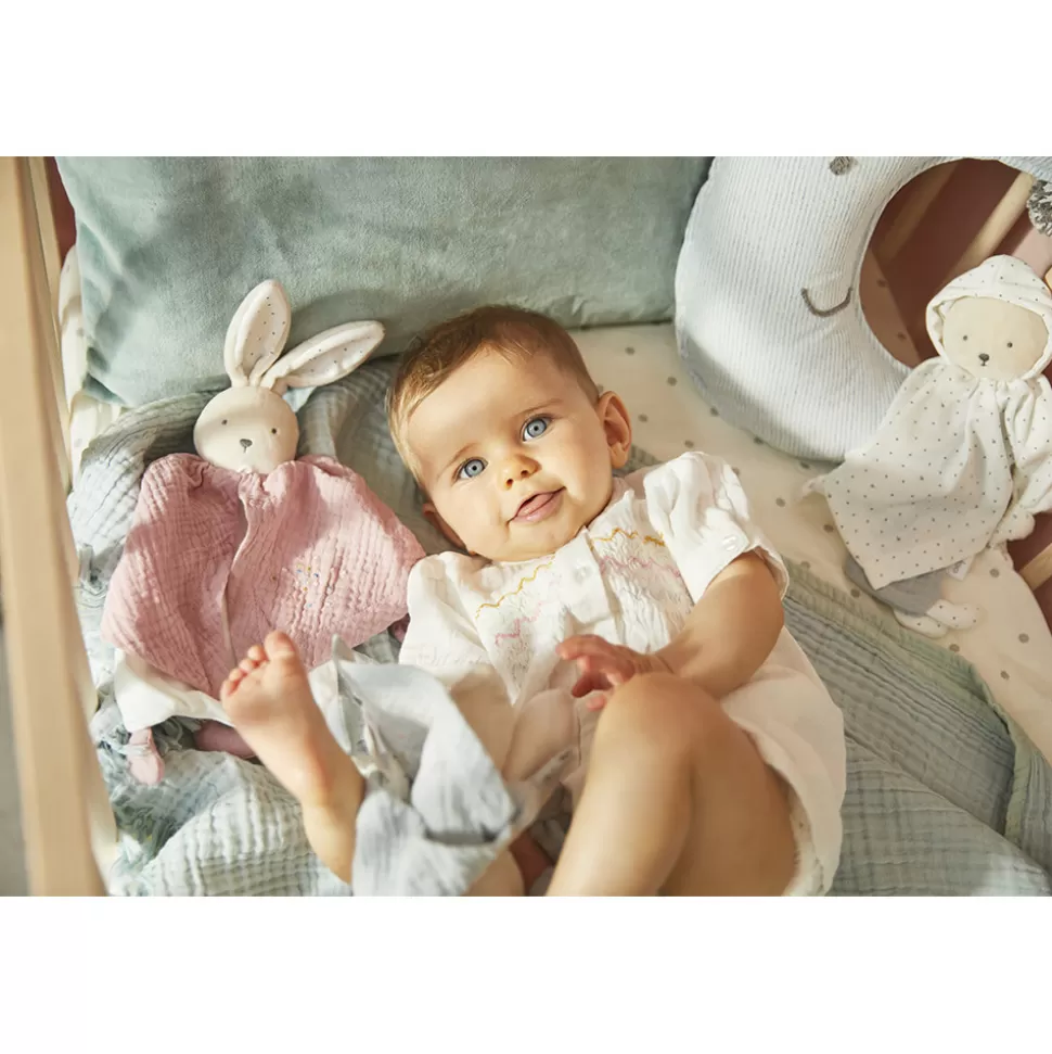 Kaloo Doudou Rose^Doudou Coton Bio Lapin Rose