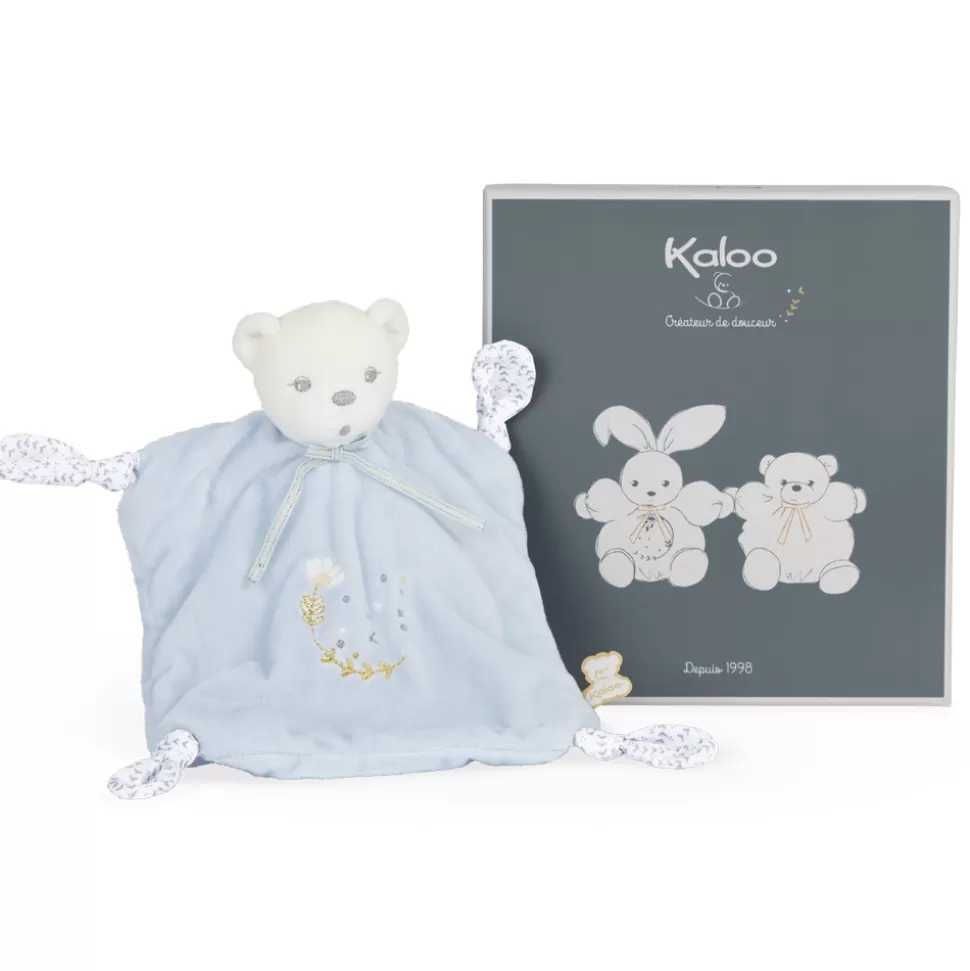 Kaloo Doudou Bleu^Doudou Ourson 4 Noeuds Bleu