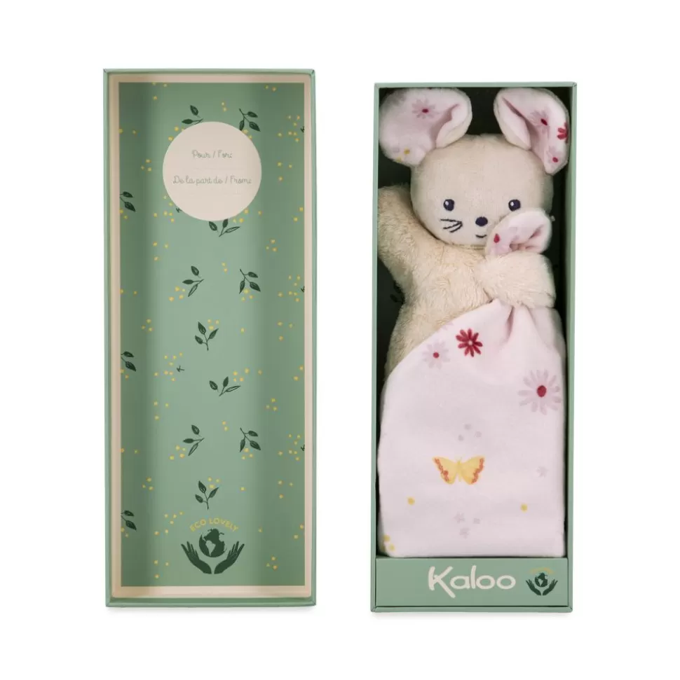 Kaloo Doudou Rose^Doudou Souris Carre Douceur Jolie Marguerite