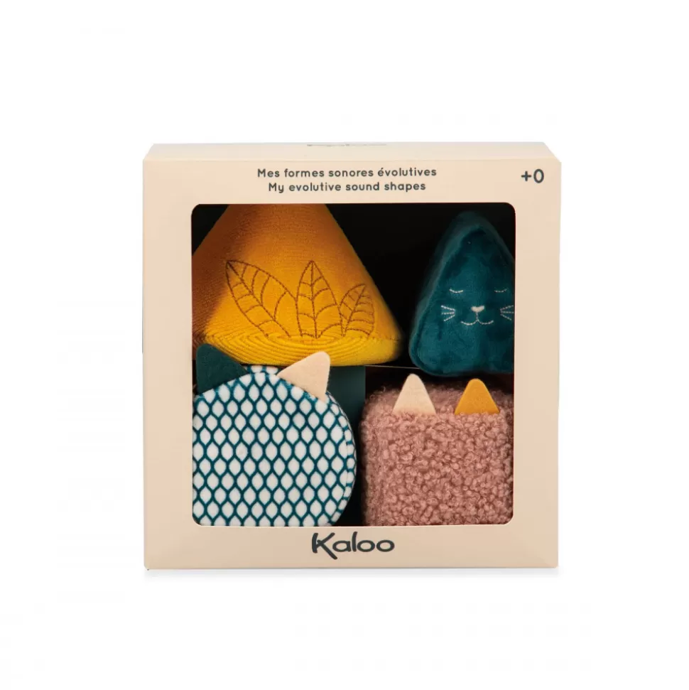 Kaloo Jouets D'Éveil^Formes Sonores Evolutives Pour Bébé (Set De 4)