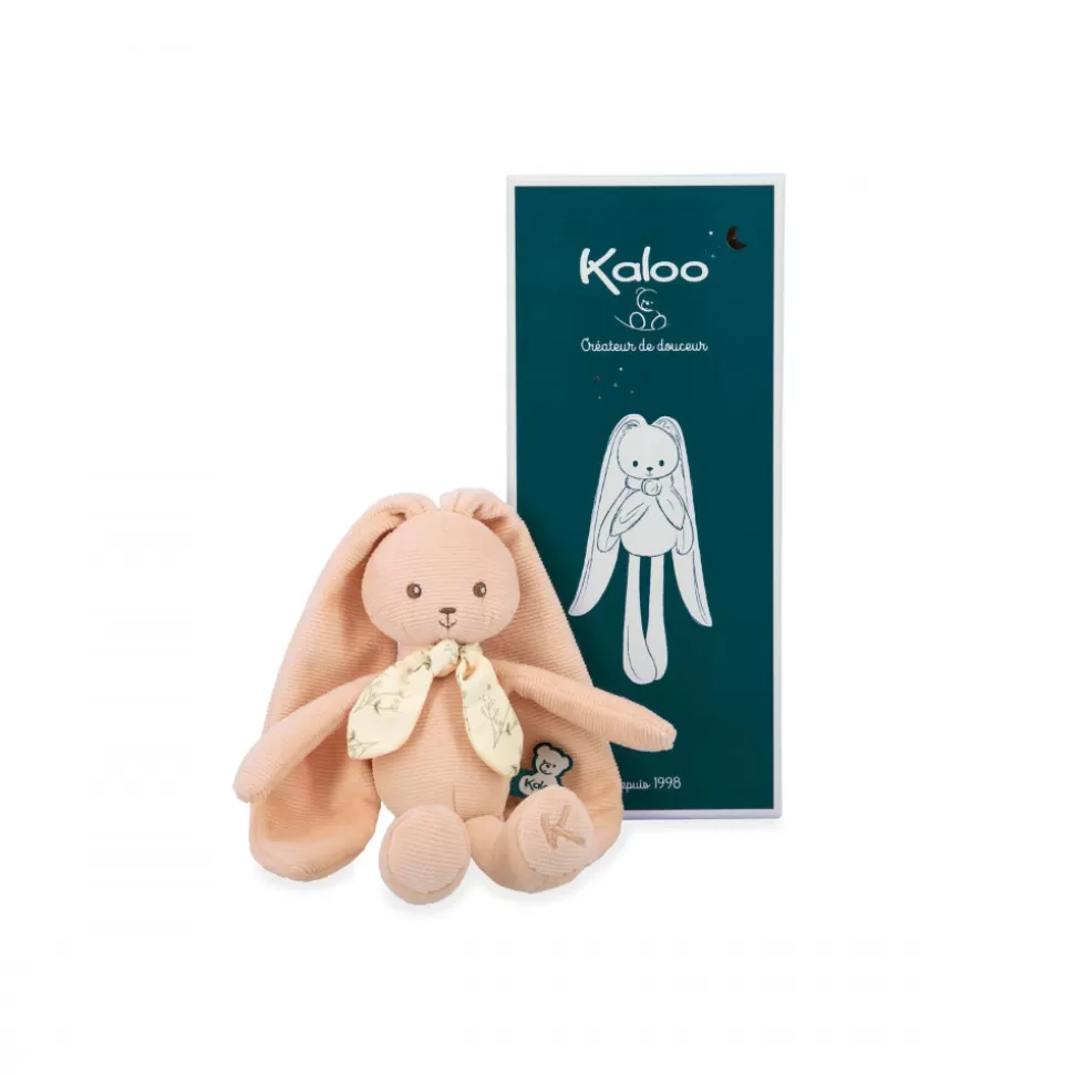 Kaloo Peluche Rose^Pantin Lapin Peche - 25 Cm