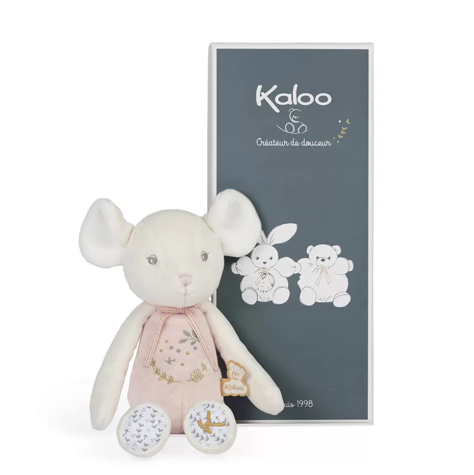 Kaloo Peluche Rose^Pantin Souris Rose